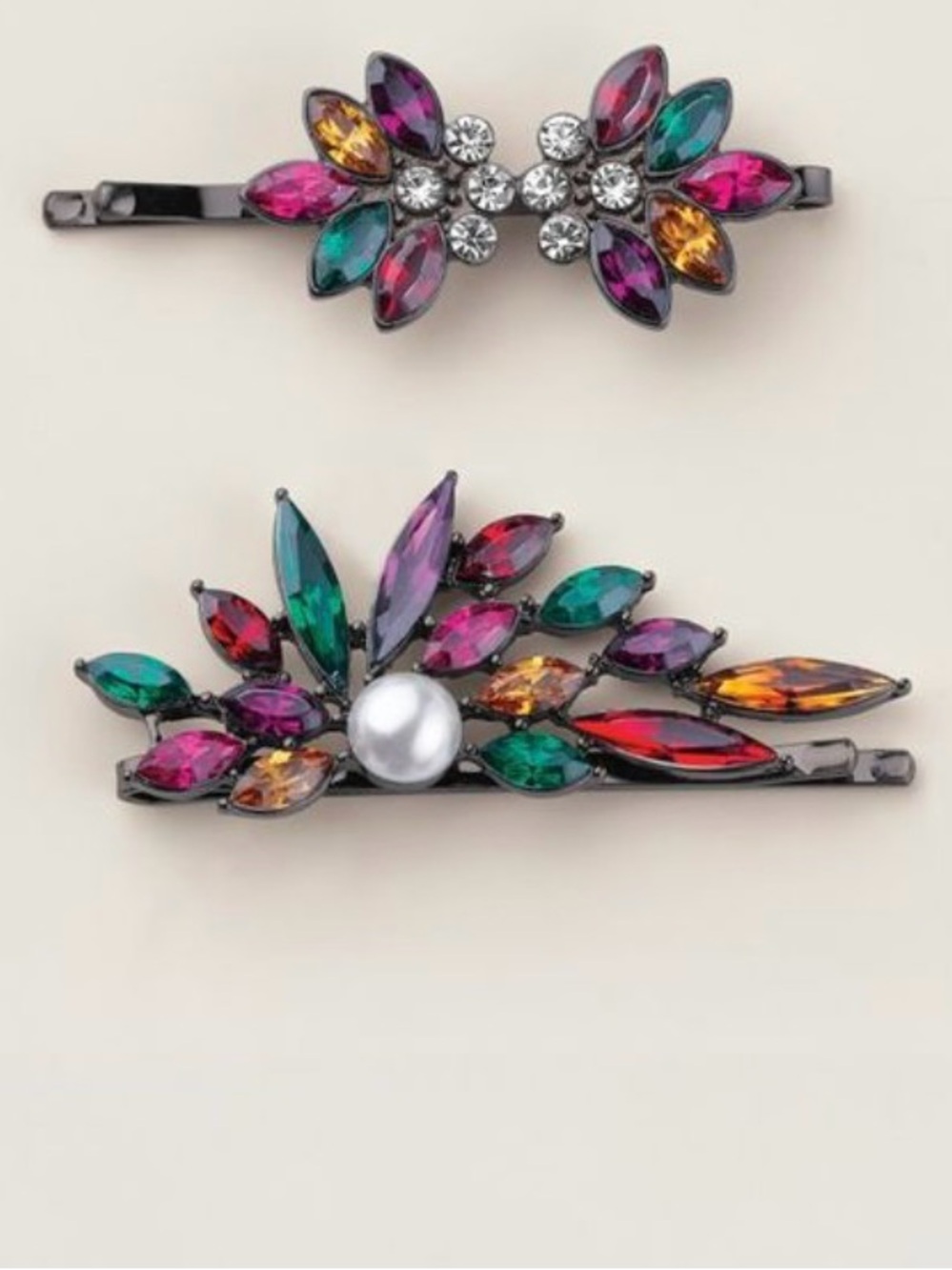 Avon Studio 1886 Stained Glass Bloom Hair Pin Set